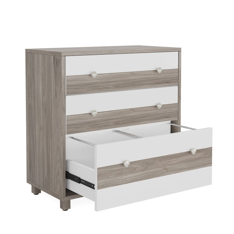 3-Drawer File Cabinet, Wood Filing Organization Storage Cabinet Tribesigns