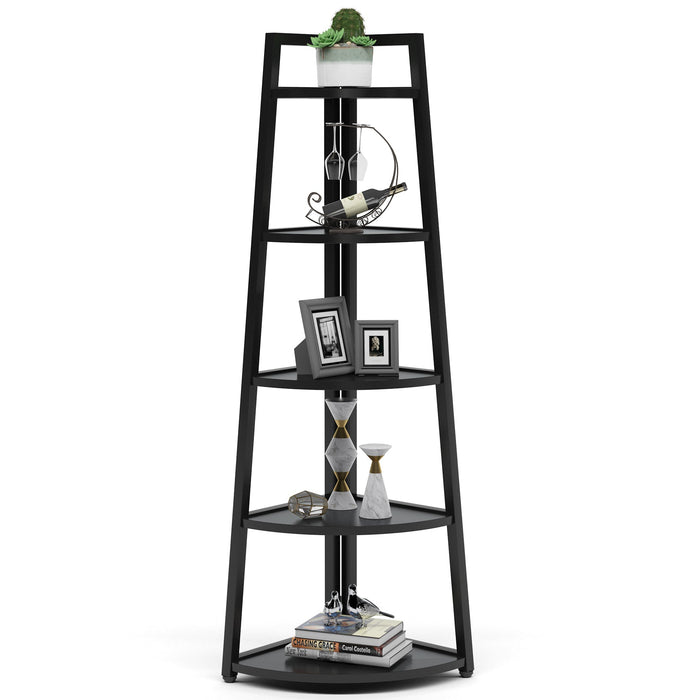 Tribesigns Corner Shelf, 70" Tall Corner Ladder Shelf Small Bookshelf Tribesigns