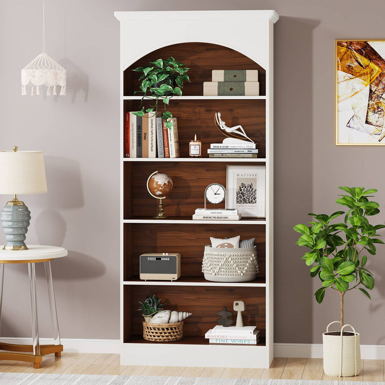 Tribesigns Bookcase, 70.9" Tall Bookshelf with 5-Tier Storage Shelves Tribesigns