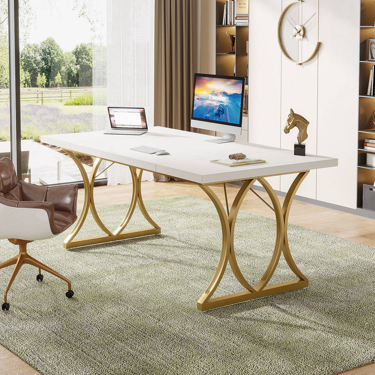 Tribesigns Executive Desk, 63" Modern Computer Desk Home Office Table Tribesigns