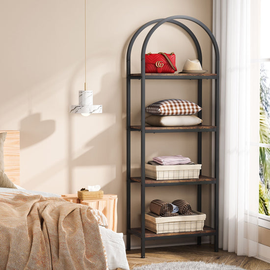 Tribesigns Bookshelf, Freestanding Bookcase Display Rack with Storage Shelves Tribesigns