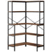 5-Tier Corner Bookshelf, 67" Tall L-Shaped Bookcase Display Organizer Tribesigns