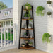 Tribesigns Corner Shelf, 70" Tall Corner Ladder Shelf Small Bookshelf Tribesigns