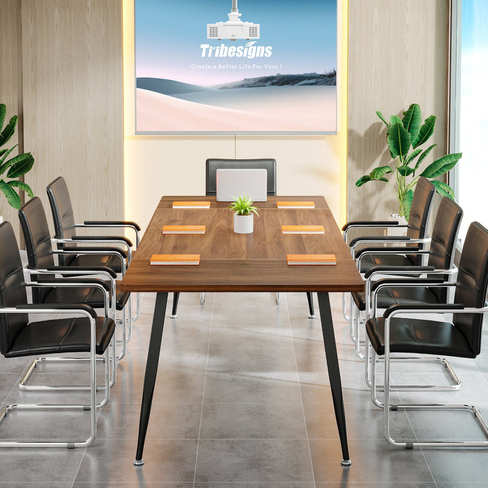 Tribesigns 6FT Conference Table, Rectangular Meeting Room Seminar Table Tribesigns