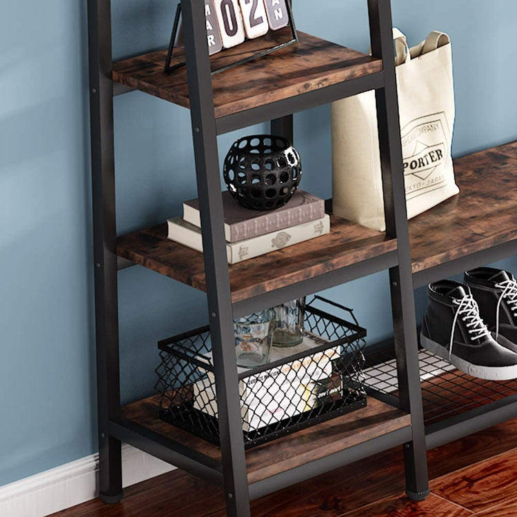 Freestanding Closet Organizer, Hall Trees with Shoes Bench Tribesigns