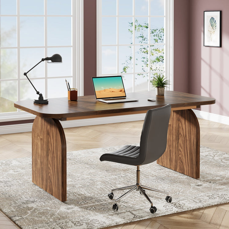 63-Inch Executive Desk, Rectangular Office Computer Desk Workstation Tribesigns