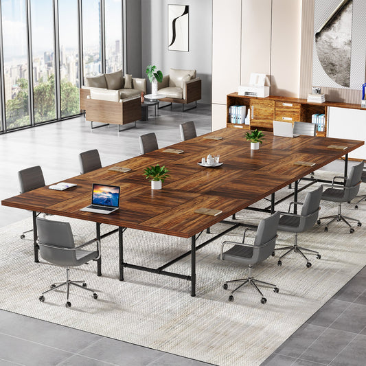 6FT Conference Table, 70.8" Rectangle Training Table Boardroom Desk Tribesigns