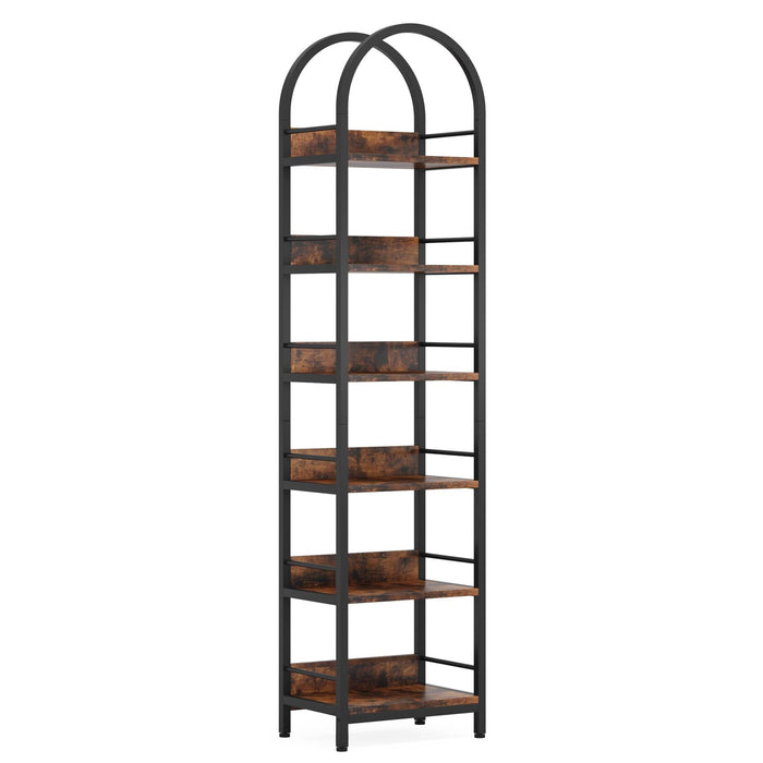 Tribesigns Bookshelf, 6-Tier Open Bookcase 78.7" Arched Display Shelf Tribesigns