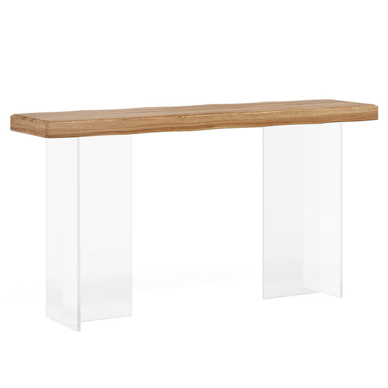 47'' Console Table Sofa Entryway Table with Acrylic Legs Tribesigns