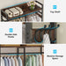 Freestanding Closet Organizer, Garment Rack with Drawers & Shelves Tribesigns