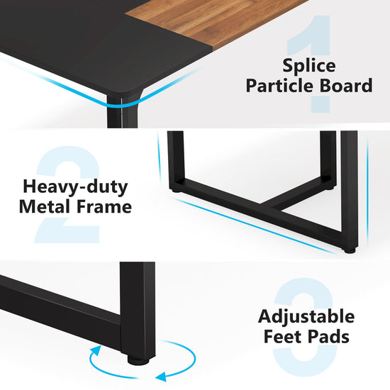Tribesigns Conference Table, 6FT Rectangle Meeting Table for 8 People Tribesigns