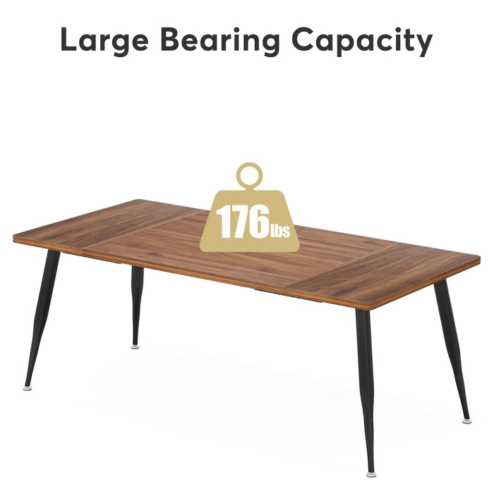 Tribesigns 6FT Conference Table, Rectangular Meeting Room Seminar Table Tribesigns