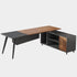 Tribesigns L-Shaped Desk, 78.74 Inch Executive Office Desk with File Cabinet Tribesigns