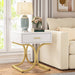 Nightstand, Industrial Bedside Table End Table with Drawer Tribesigns
