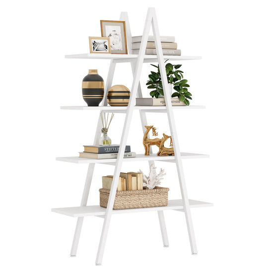 Tribesigns Tribesigns Bookshelf, A-Shaped Bookcase 4-Tier Ladder Display Shelves