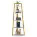 Tribesigns Corner Shelf, 70" Tall Corner Ladder Shelf Small Bookshelf Tribesigns